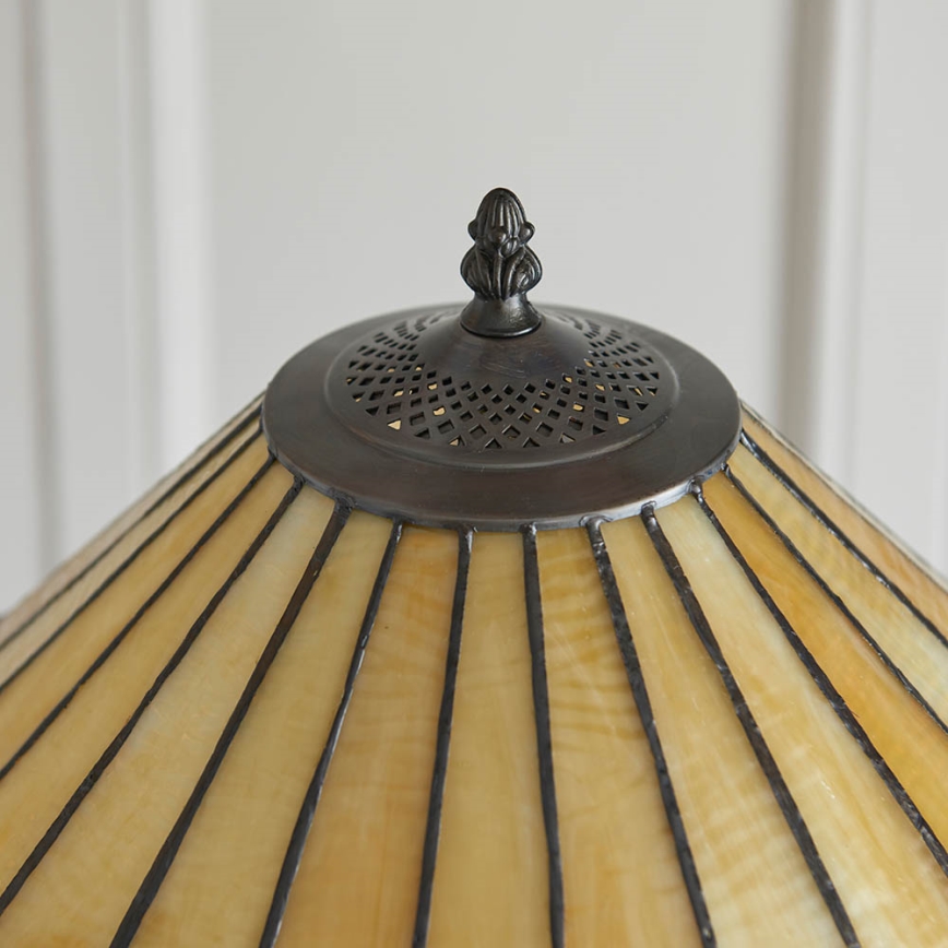 Endon 64192 - Tiffany-gulvlampe JAMELIA 2xE27/60W/230V Ø 50 cm