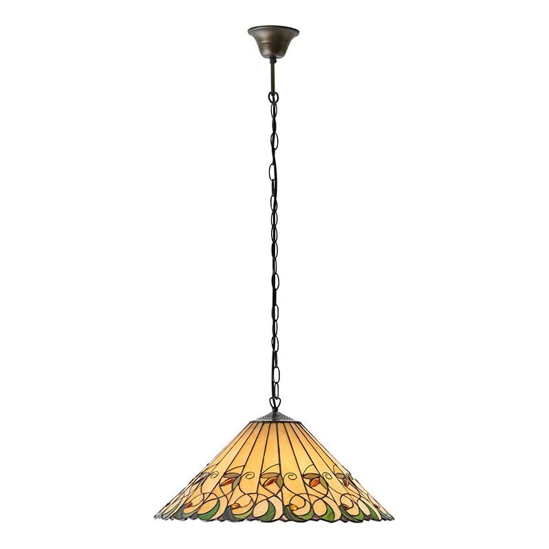 Endon 64194 - Pendel med kædeophæng JAMELIA 3xE27/60W/230V diameter 50 cm