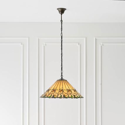Endon 64194 - Pendel med kædeophæng JAMELIA 3xE27/60W/230V diameter 50 cm