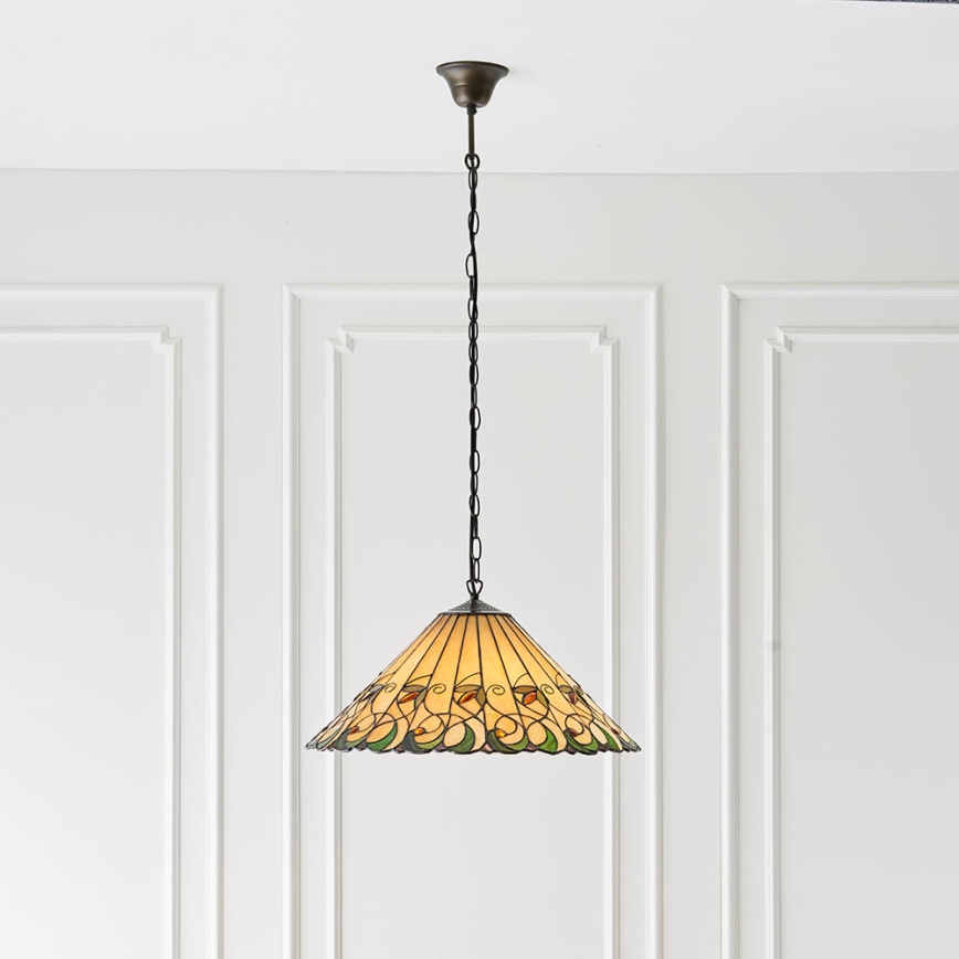 Endon 64194 - Pendel med kædeophæng JAMELIA 3xE27/60W/230V diameter 50 cm