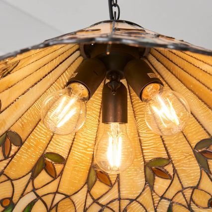 Endon 64194 - Pendel med kædeophæng JAMELIA 3xE27/60W/230V diameter 50 cm