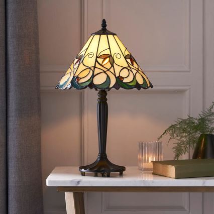 Endon 64195 - Bordlampe JAMELIA 1xE27/60W/230V Ø 31 cm