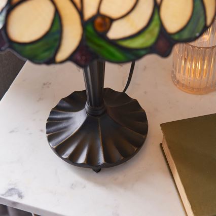 Endon 64195 - Bordlampe Tiffany JAMELIA 1xE27/60W/230V Ø 31 cm