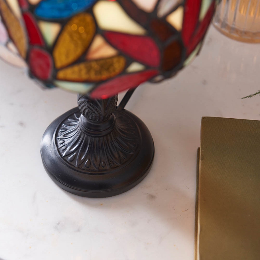 Endon 64246 - Bordlampe Tiffany LORETTE 1xE14/40W/230V Ø 15 cm