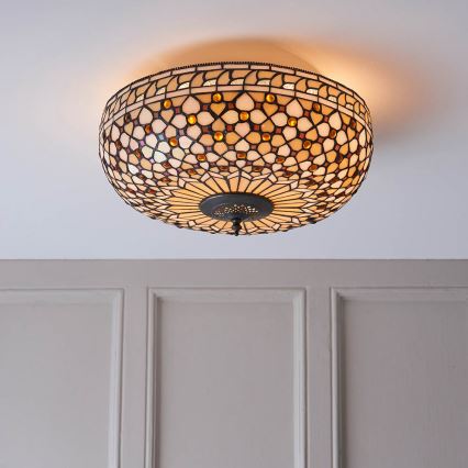 Endon 64276 - Loftlampe MILLE FEUX 2xE27/60W/230V diameter 45 cm