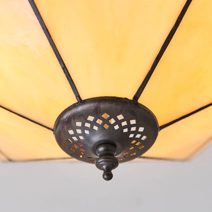 Endon 64284 - Loftlampe Tiffany NEVADA 2xE27/60W/230V Ø 40 cm