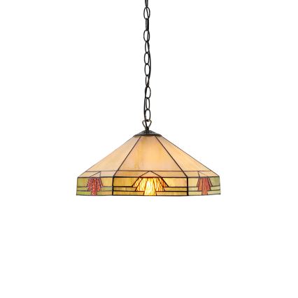 Endon 64285 - Pendel med kædeophæng NEVADA 1xE27/60W/230V diameter 35 cm
