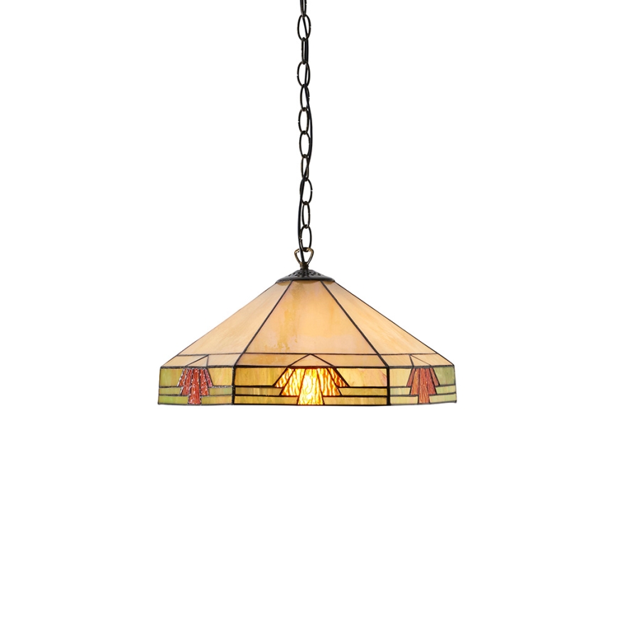 Endon 64285 - Pendel med kædeophæng NEVADA 1xE27/60W/230V diameter 35 cm