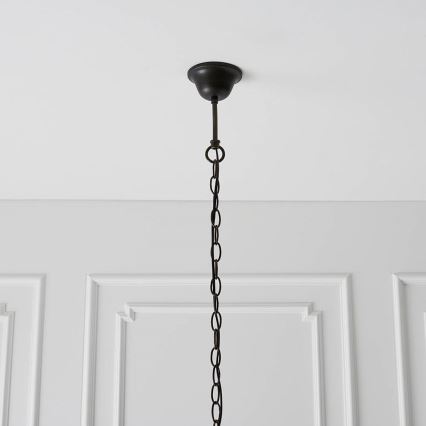 Endon 64285 - Pendel med kædeophæng NEVADA 1xE27/60W/230V diameter 35 cm