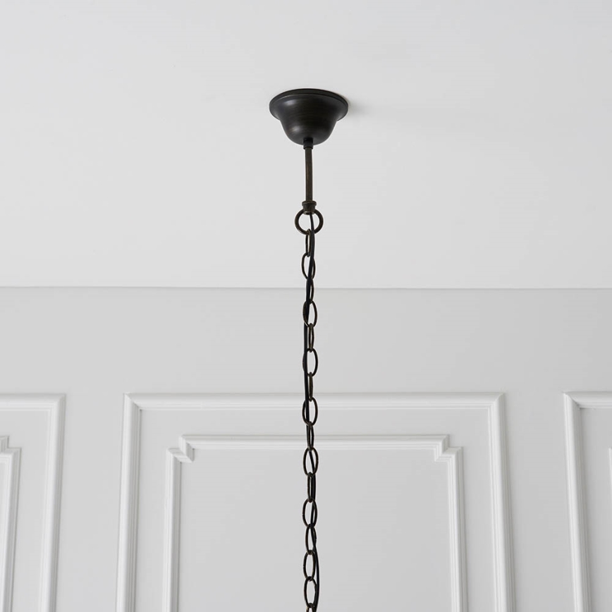 Endon 64285 - Pendel med kædeophæng NEVADA 1xE27/60W/230V diameter 35 cm
