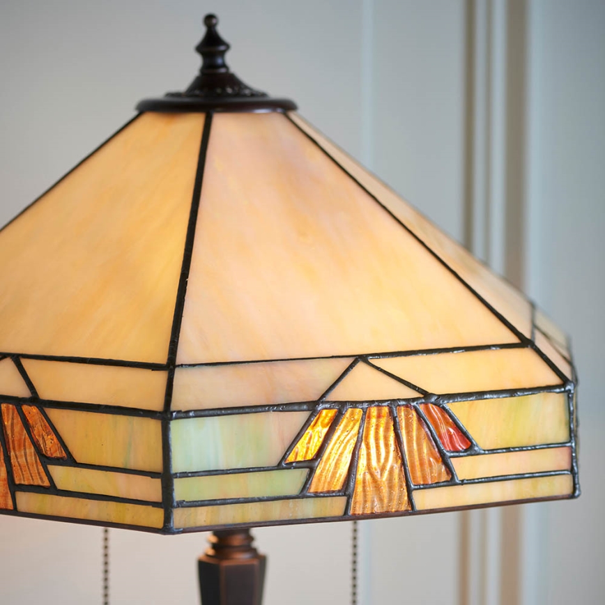Endon 64286 - Bordlampe NEVADA 2xE27/60W/230V diameter 40 cm