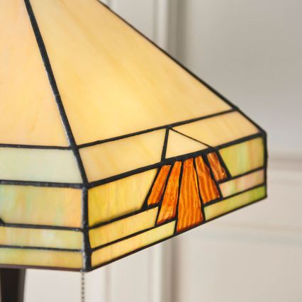 Endon 64286 - Bordlampe NEVADA 2xE27/60W/230V diameter 40 cm