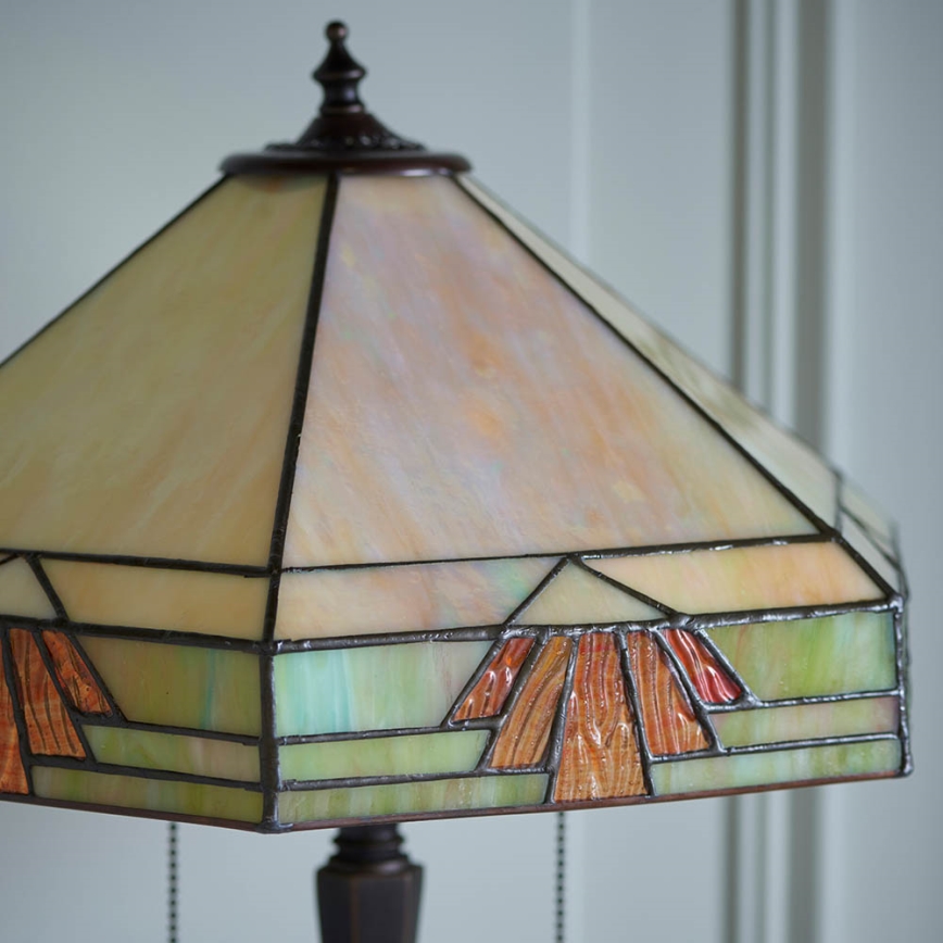 Endon 64286 - Bordlampe NEVADA 2xE27/60W/230V diameter 40 cm