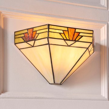 Endon 64288 - Væglampe Tiffany NEVADA 1xE14/40W/230V