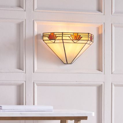 Endon 64288 - Væglampe Tiffany NEVADA 1xE14/40W/230V