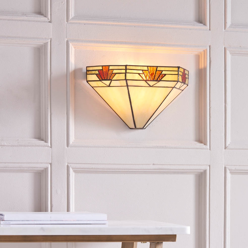 Endon 64288 - Væglampe Tiffany NEVADA 1xE14/40W/230V