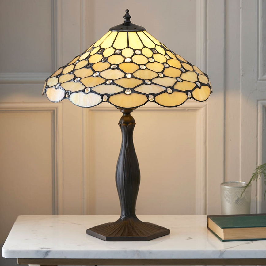 Endon 64301 - Bordlampe PEARL 1xE27/60W/230V diameter 37 cm