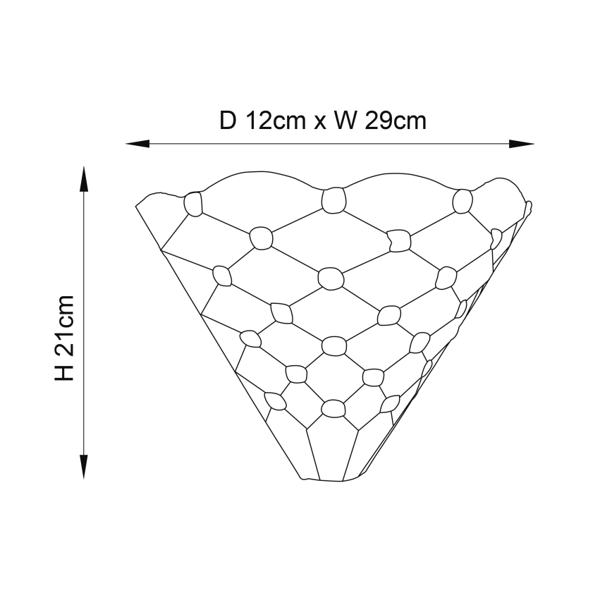 Endon 64302 - Væglampe PEARL 1xE14/40W/230V