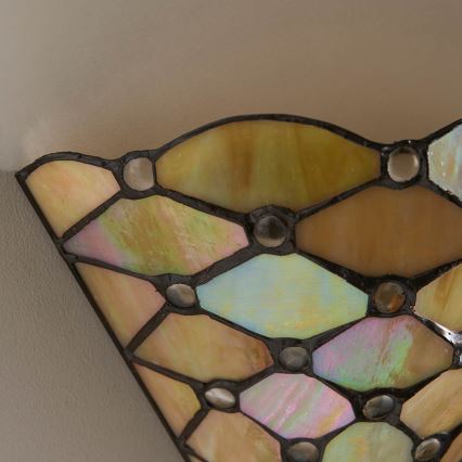 Endon 64302 - Væglampe Tiffany PEARL 1xE14/40W/230V