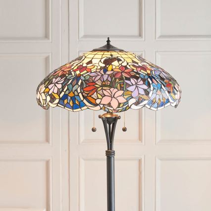 Endon 64323 - Gulvlampe SULLIVAN 2xE27/60W/230V Ø 56 cm