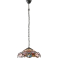 Endon 64325 - Kædeophængt Tiffany-lysekrone SULLIVAN 1xE27/60W/230V Ø 40 cm