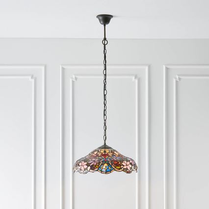 Endon 64325 - SULLIVAN kædeophængt lysekrone 1xE27/60W/230V Ø 40 cm