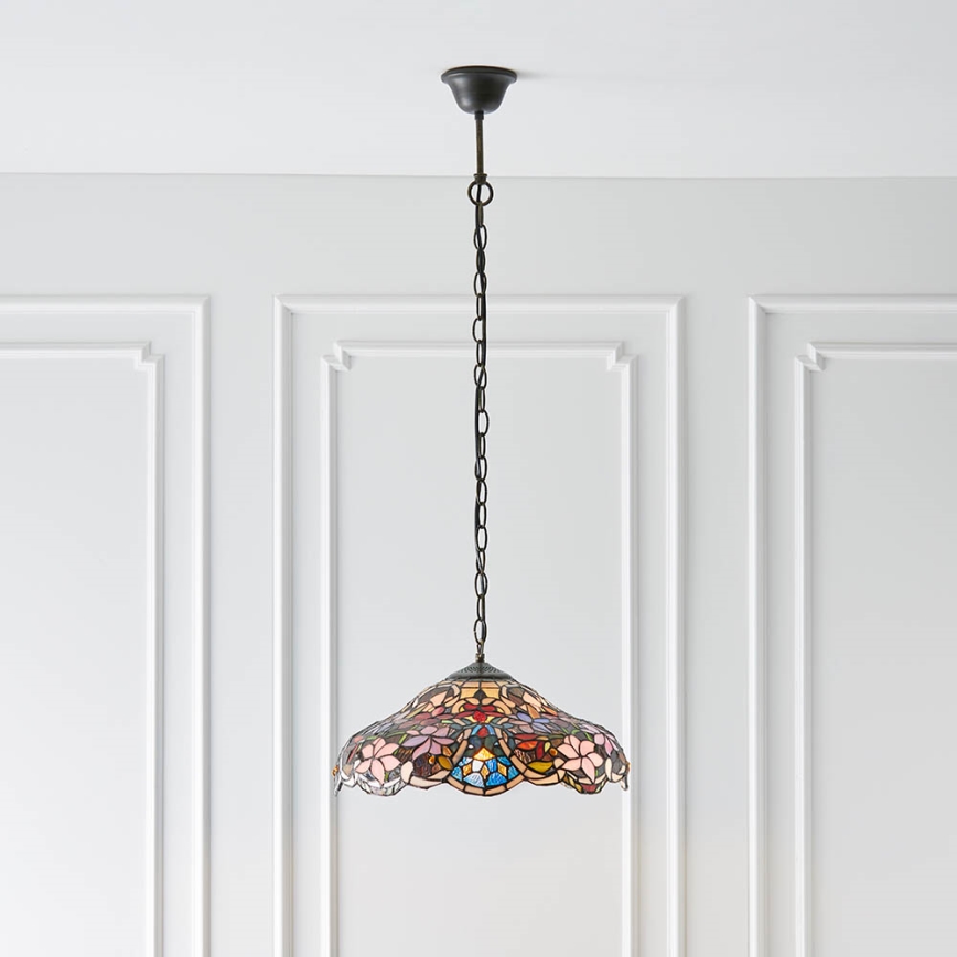 Endon 64325 - SULLIVAN kædeophængt lysekrone 1xE27/60W/230V Ø 40 cm