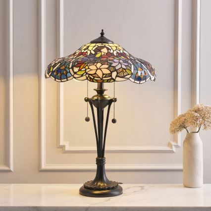Endon 64326 - Bordlampe SULLIVAN 2xE27/60W/230V diameter 40 cm