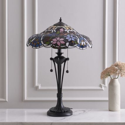 Endon 64326 - Bordlampe SULLIVAN 2xE27/60W/230V diameter 40 cm