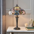 Endon 64327 - Tiffany-bordlampe SULLIVAN 2xE14/40W/230V Ø 30 cm
