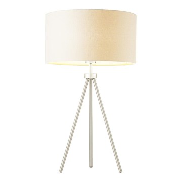 Endon 66986 - Bordlampe TRI 1xE27/40W/230V mat krom/cremefarvet