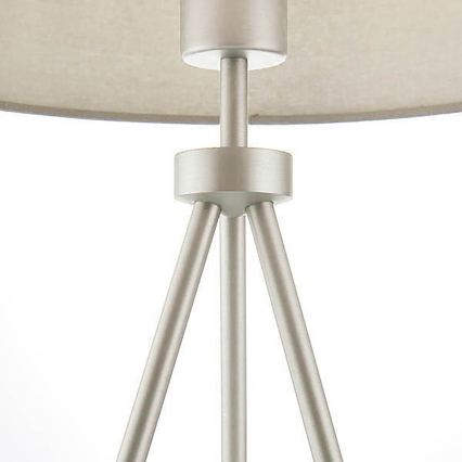 Endon 66986 - Bordlampe TRI 1xE27/40W/230V mat krom/cremefarvet