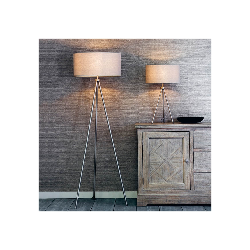 Endon 66986 - Bordlampe TRI 1xE27/40W/230V messing/beige