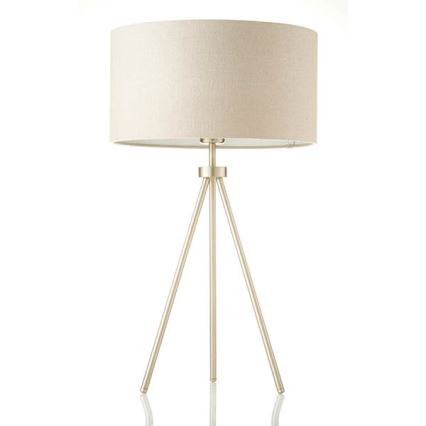 Endon 66986 - Bordlampe TRI 1xE27/40W/230V messing/beige