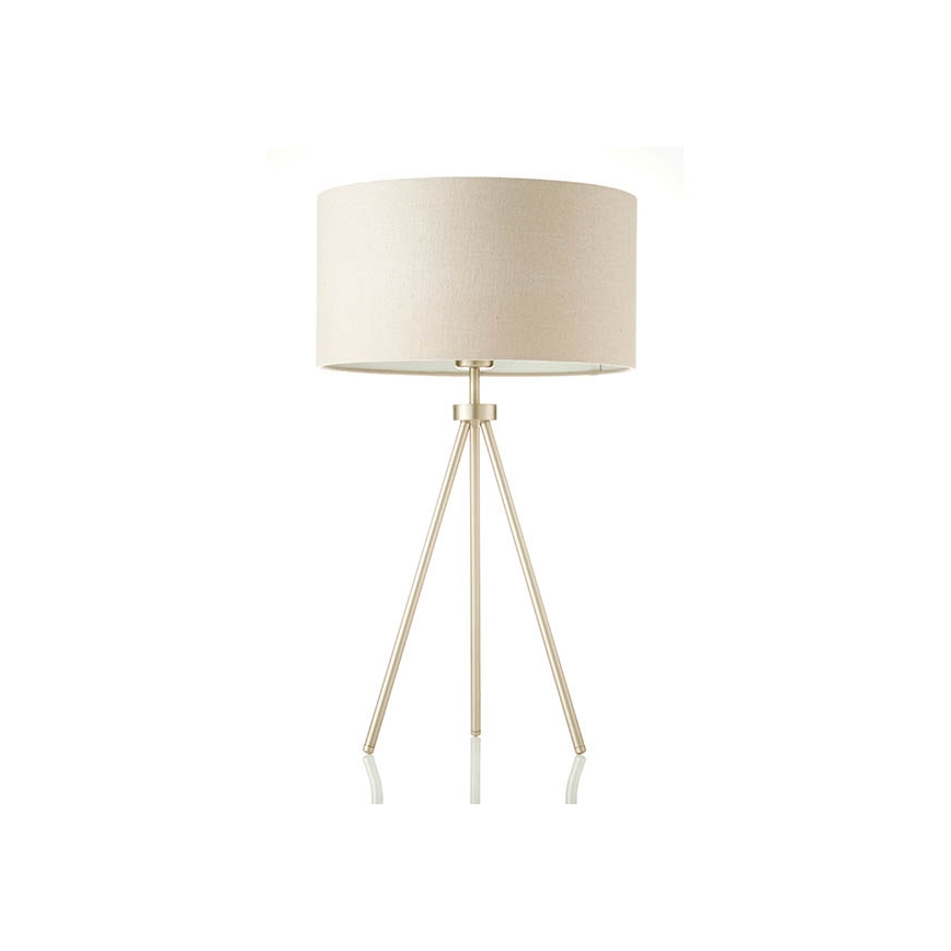 Endon 66986 - Bordlampe TRI 1xE27/40W/230V messing/beige