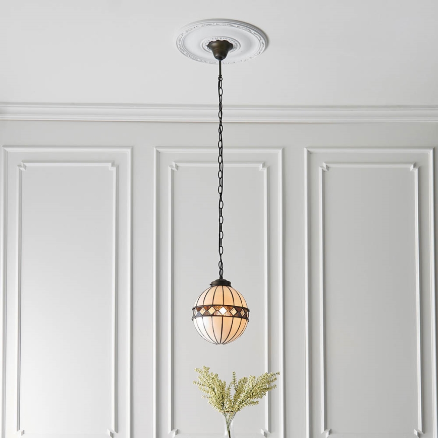Endon 67044 - Pendel med kædeophæng FARGO 1xE14/40W/230V diameter 25,5 cm