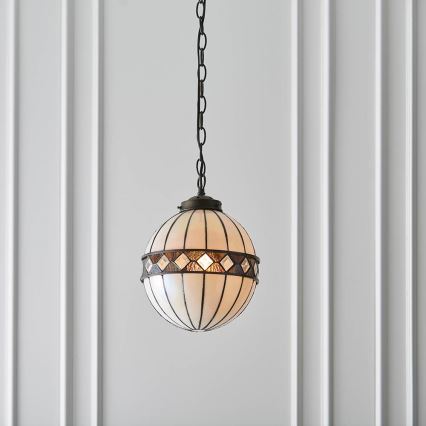 Endon 67044 - Pendel med kædeophæng FARGO 1xE14/40W/230V diameter 25,5 cm