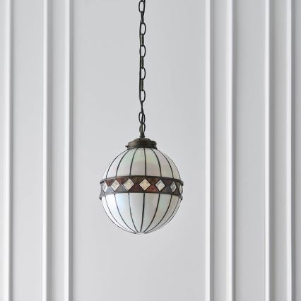 Endon 67044 - Pendel med kædeophæng FARGO 1xE14/40W/230V diameter 25,5 cm