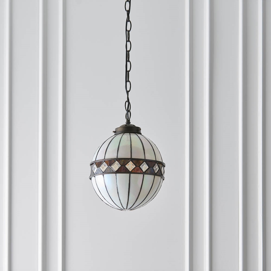 Endon 67044 - Pendel med kædeophæng FARGO 1xE14/40W/230V diameter 25,5 cm