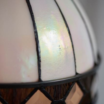 Endon 67045 - Kædeophængt Tiffany-lysekrone FARGO 1xE27/60W/230V Ø 40 cm