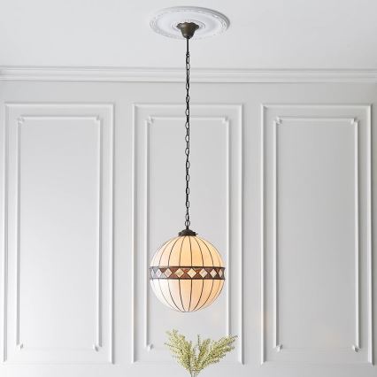 Endon 67045 - Pendel med kædeophæng FARGO 1xE27/60W/230V diameter 40 cm