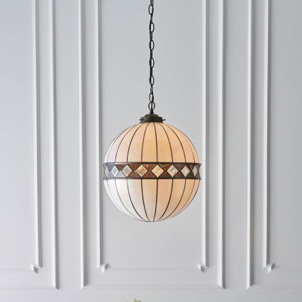 Endon 67045 - Pendel med kædeophæng FARGO 1xE27/60W/230V diameter 40 cm