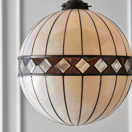 Endon 67045 - Pendel med kædeophæng FARGO 1xE27/60W/230V diameter 40 cm