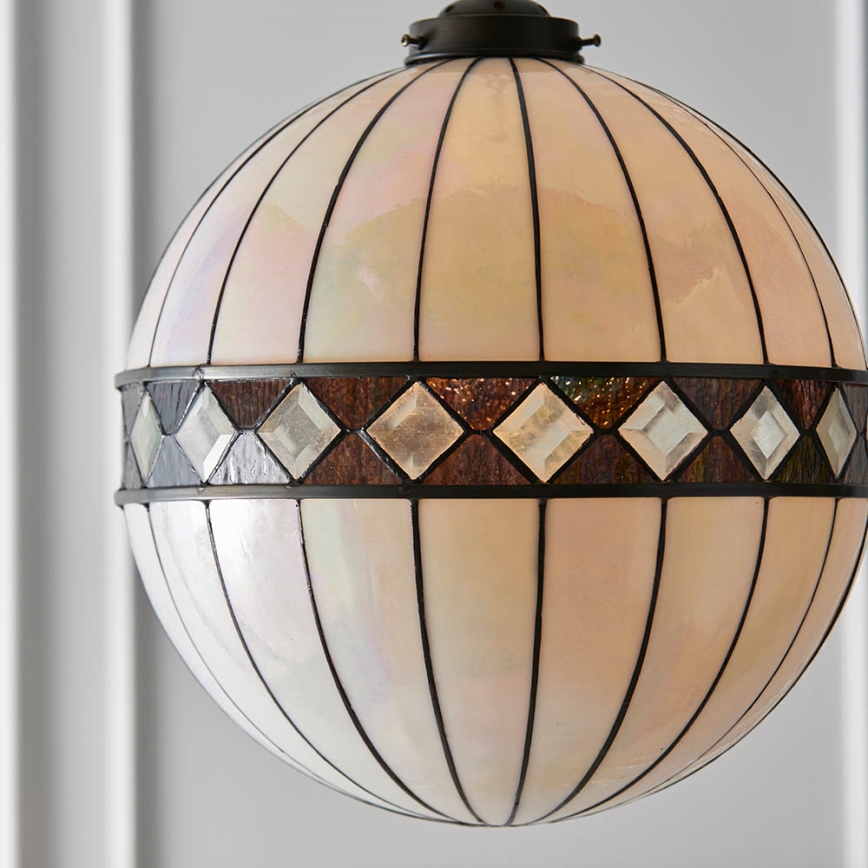 Endon 67045 - Pendel med kædeophæng FARGO 1xE27/60W/230V diameter 40 cm