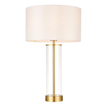 Endon 68802 - Dæmpbar touch-bordlampe LESSINA 1xE27/10W/230V guld/hvid