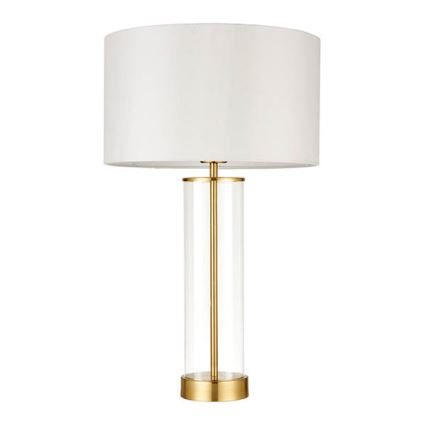Endon 68802 - Dæmpbar touch-bordlampe LESSINA 1xE27/10W/230V guld/hvid