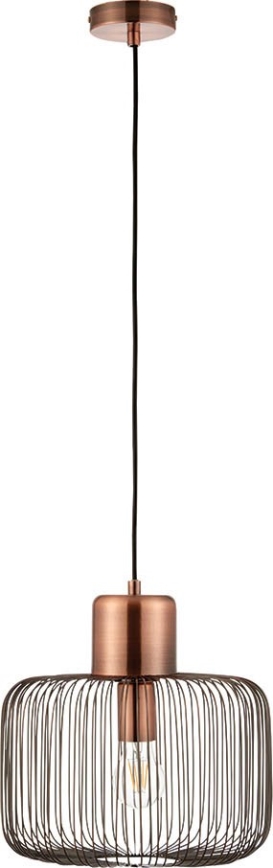 Endon 68986 - Pendel med wire NICOLA 1xE27/40W/230V kobberfarvet