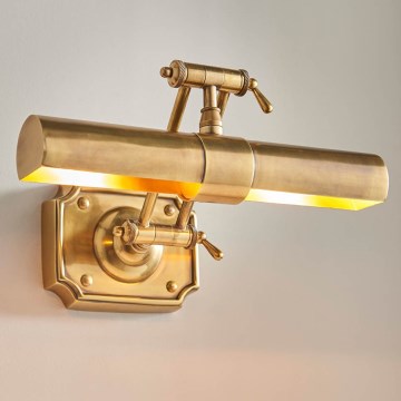 Endon 69832 - Billedlampe WINCHESTER 2xE14/6W/230V 35,5 cm messing