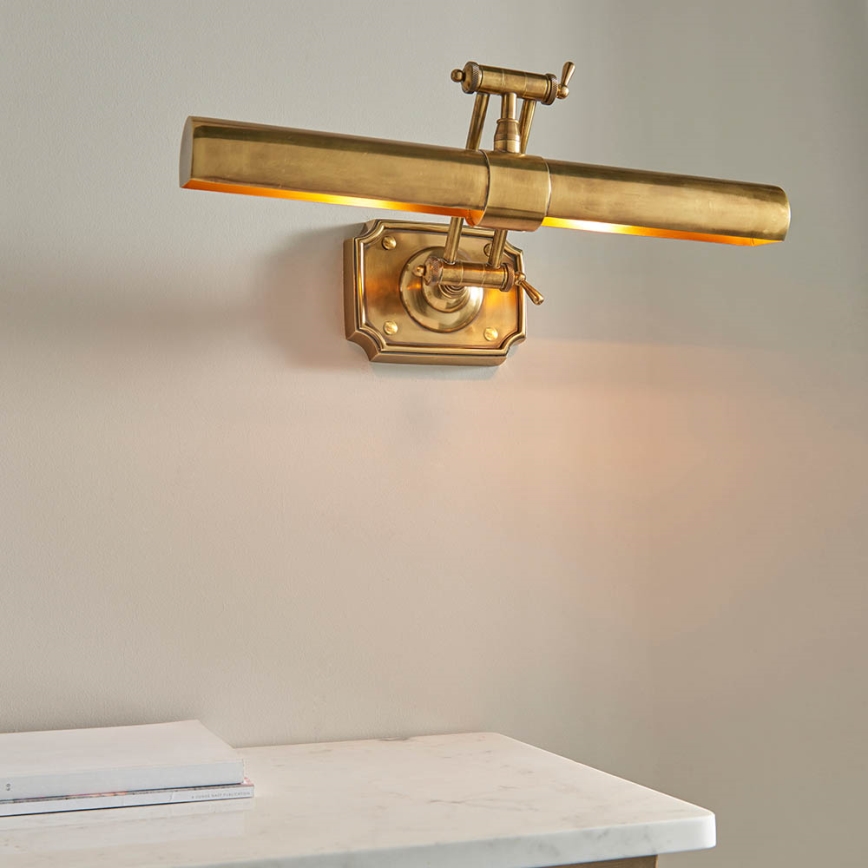 Endon 69833 - Billedlampe WINCHESTER 2xE14/6W/230V 51 cm messing