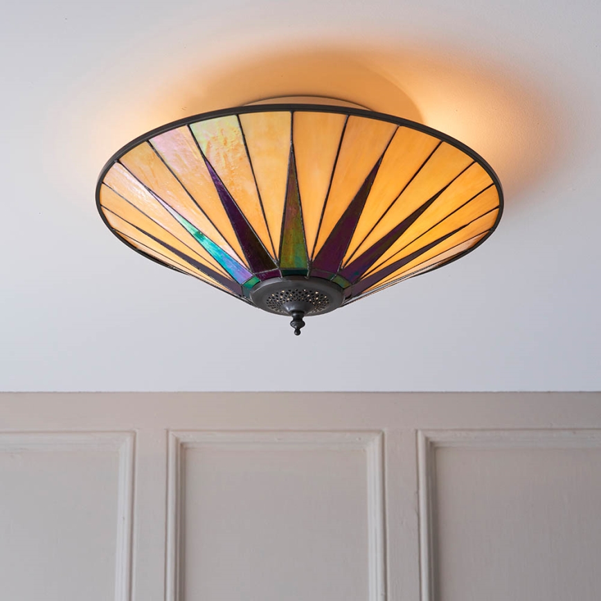 Endon 70240 - Loftlampe DARK STAR 2xE27/40W/230V diameter 49 cm
